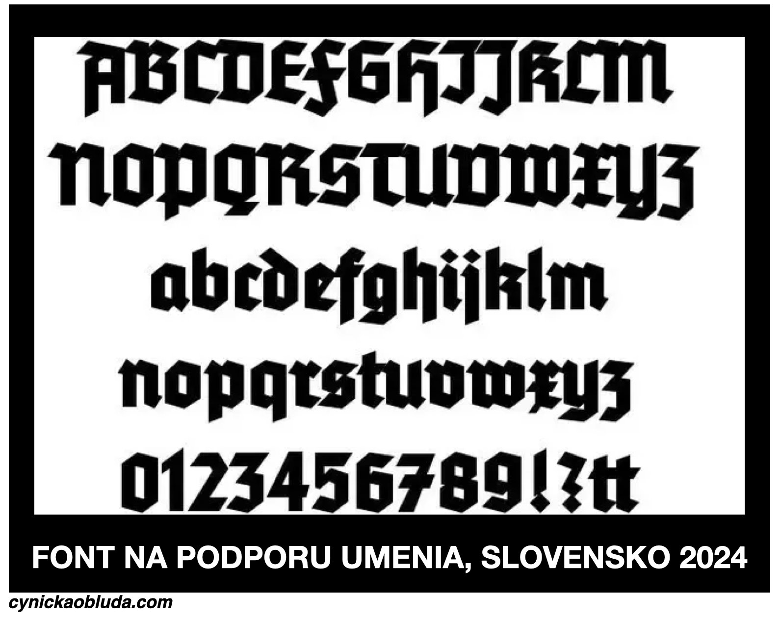 Font na podporu umenia!